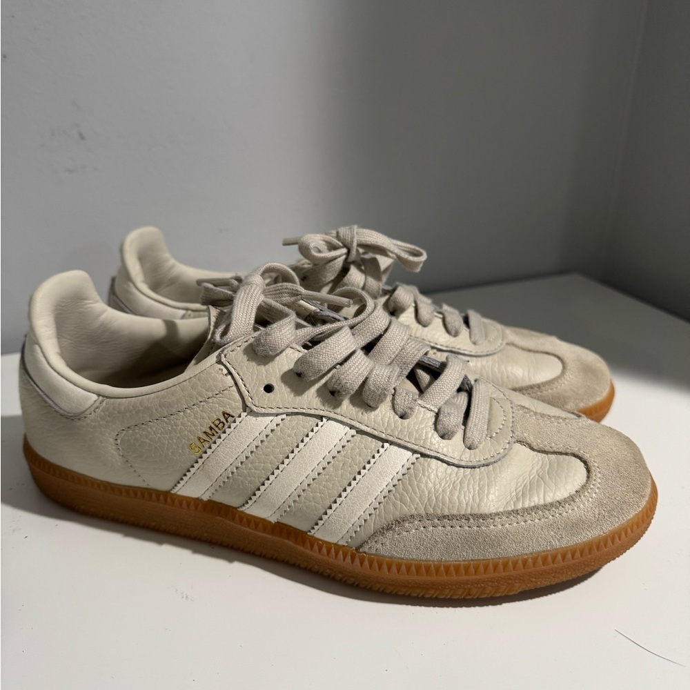 adidas Cream Samba Sneakers